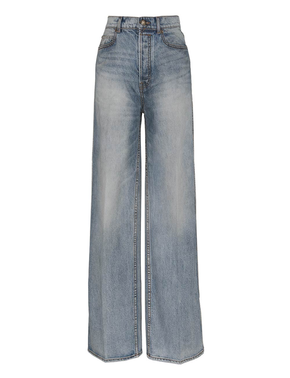パンツ ZIMMERMANN Women Straight Pants 1561PF241NHTSKY Blue LUMINOSITY WIDE STRAIGHT JEAN - Briny Blue – Coplons
