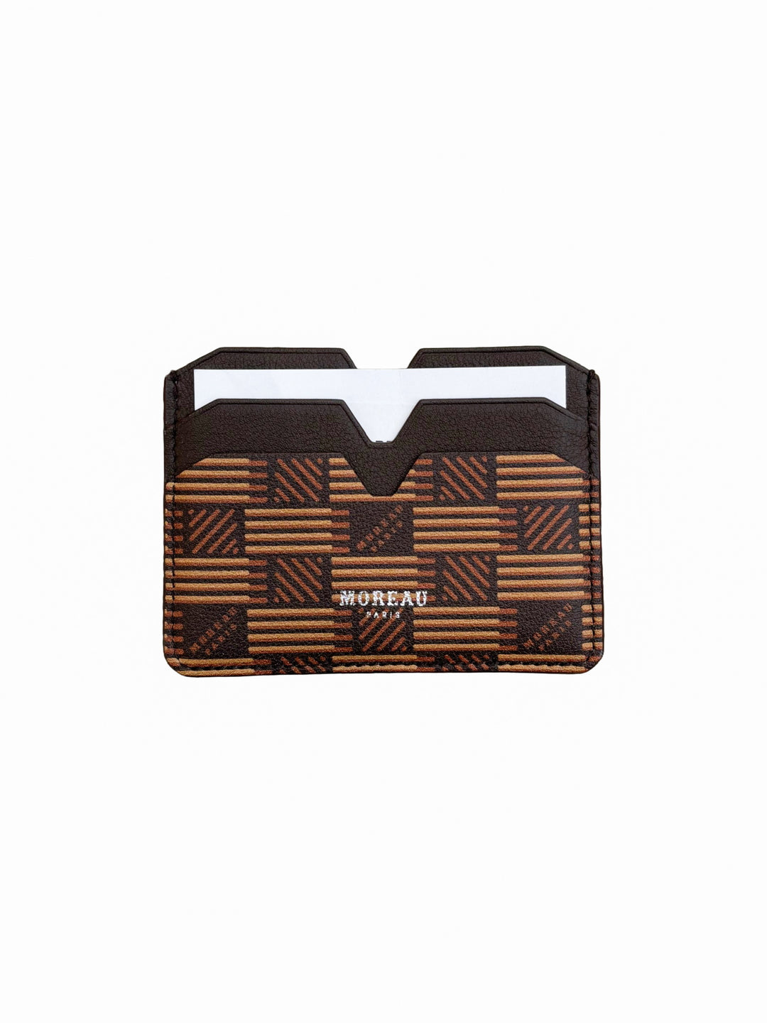 CREDIT CARD CASE - Brown Print
