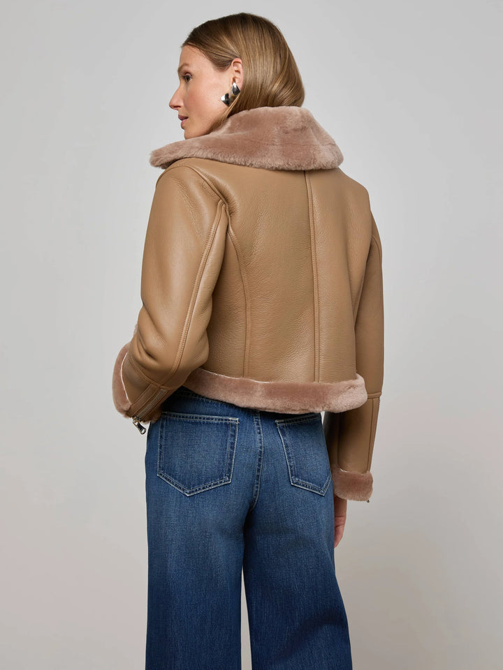 Pike Shearling Leather Jacket - More Colors Available