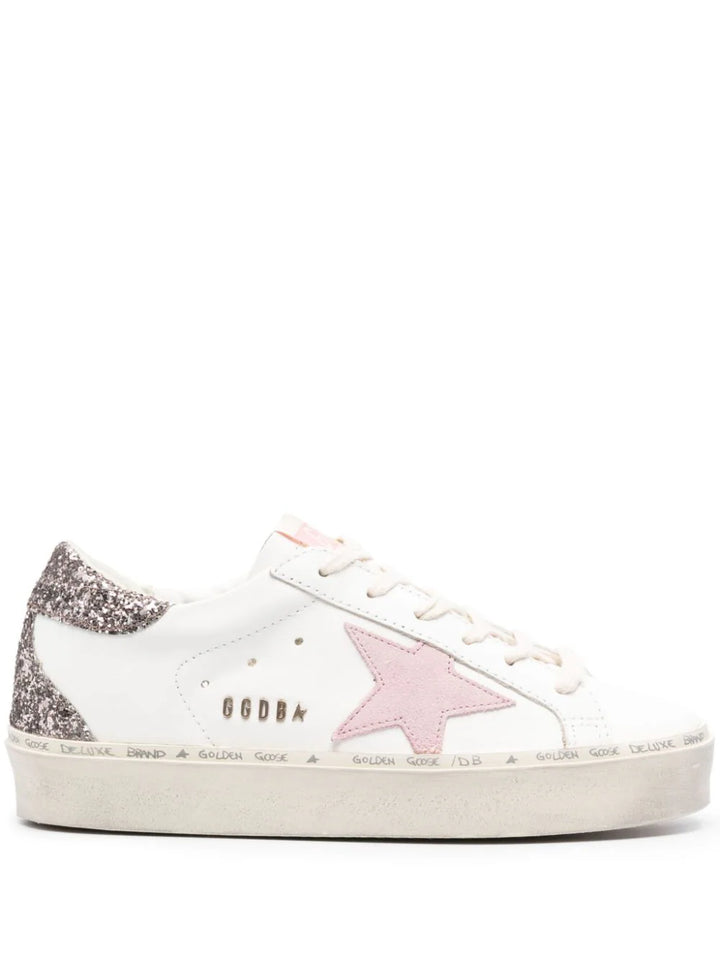 Hi-Star Glittered Sneakers - White/Pink