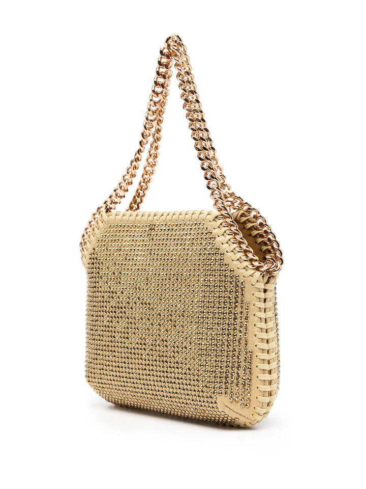 MINI Falabella Bag in ALL OVER CRYSTAL - Gold