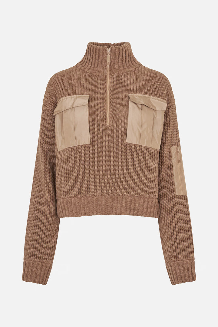 CLYDE Sweater - Mocha/Camel