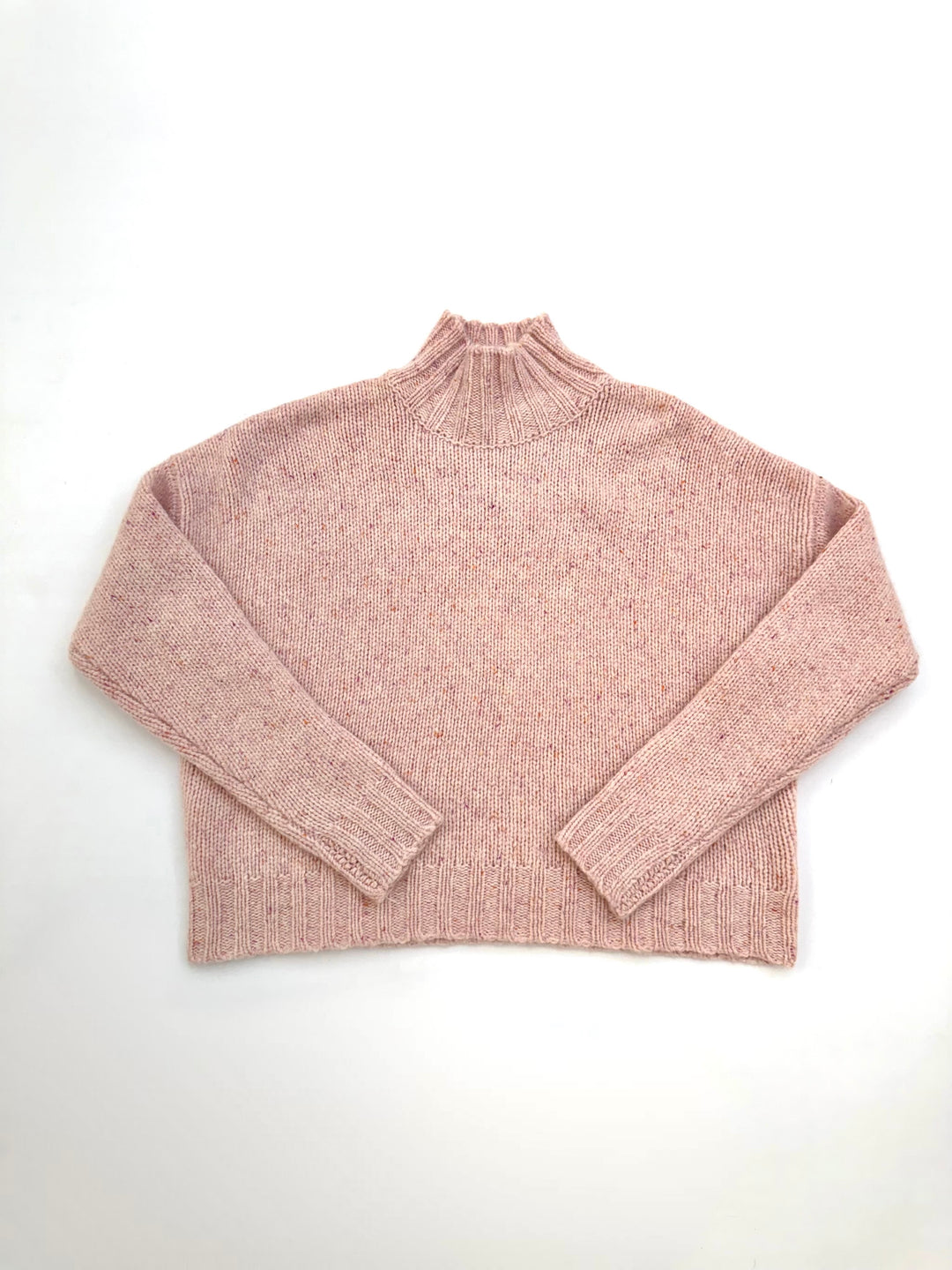 BOXY CHUNKY MOCK TURTLENECK SWEATER - More Colors Available