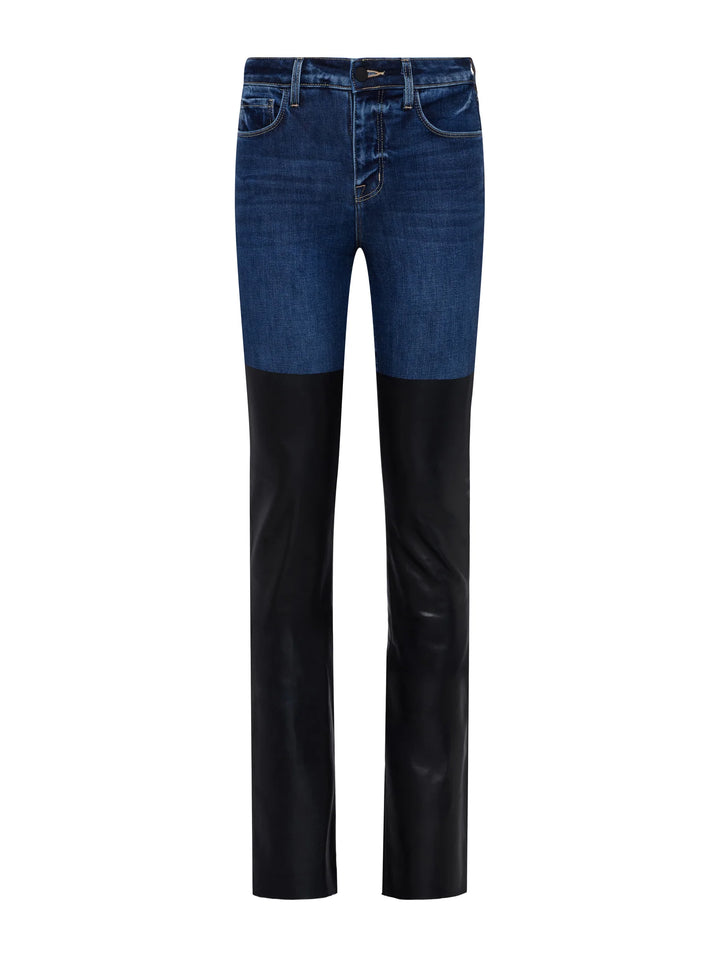 RUTH COATED JEAN - MAGNOLIA/BLACK COATED