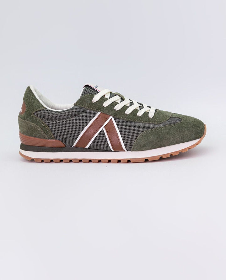 Nylon Running Sneaker - Khaki