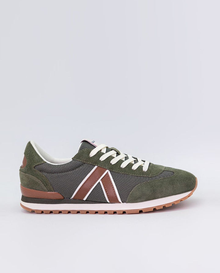 Nylon Running Sneaker - Khaki