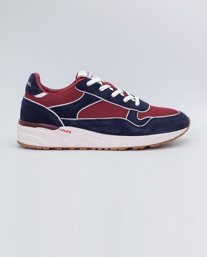 Track Mix Sneaker - Navy/Red