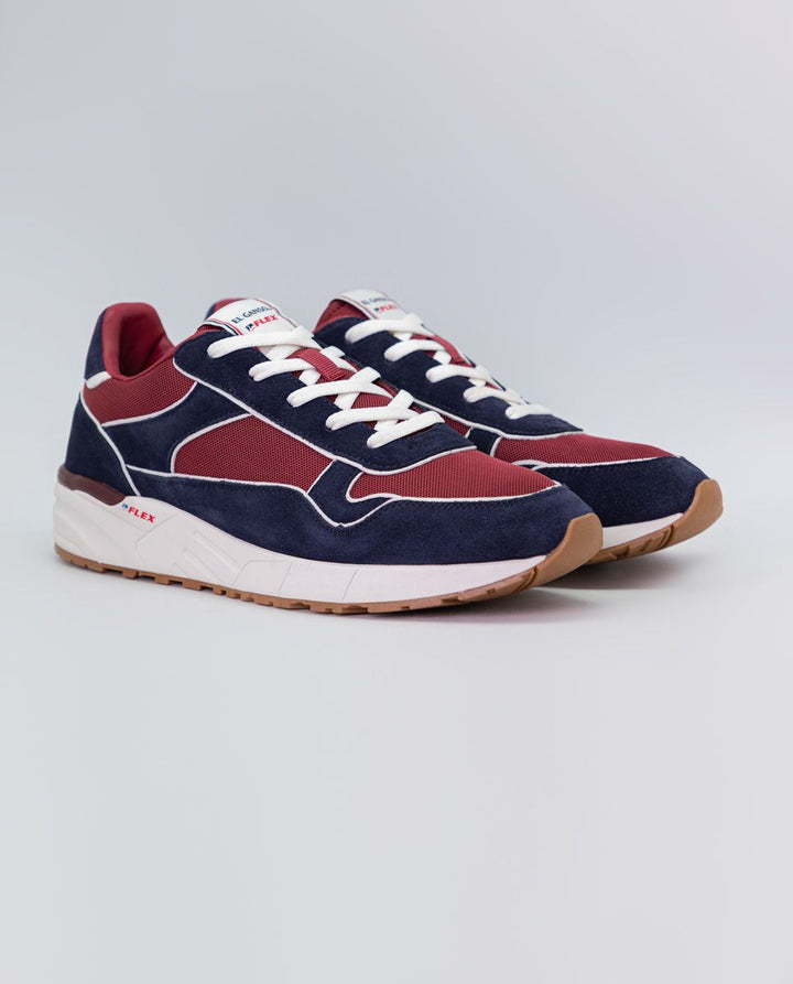 Track Mix Sneaker - Navy/Red
