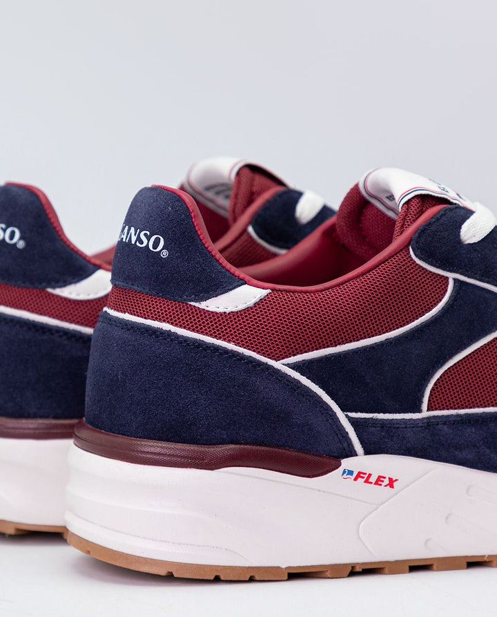 Track Mix Sneaker - Navy/Red