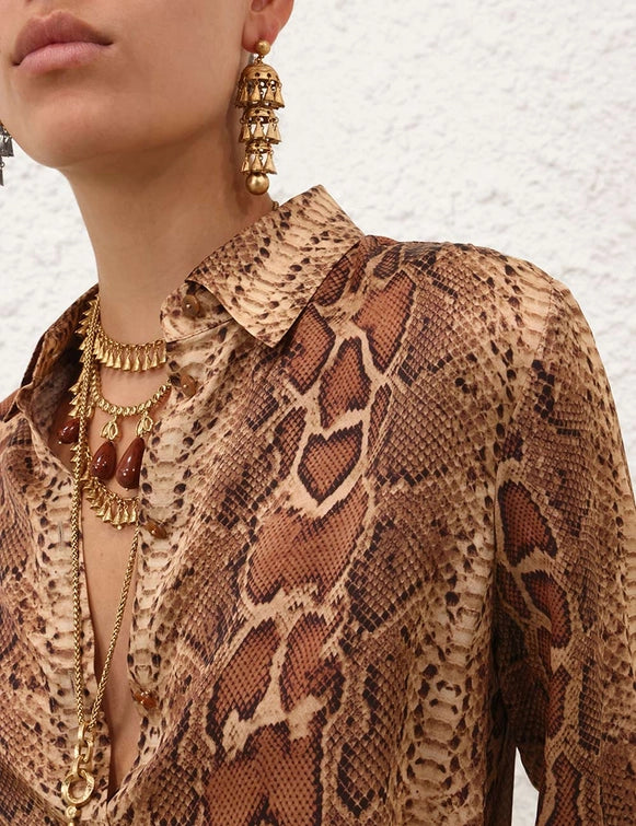 Hypnotic Shirt - Toffee Snake