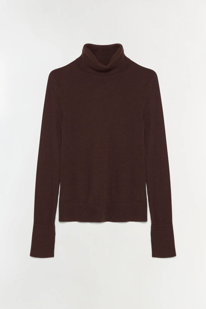 Fenwick Cashmere Turtleneck - Chocolate