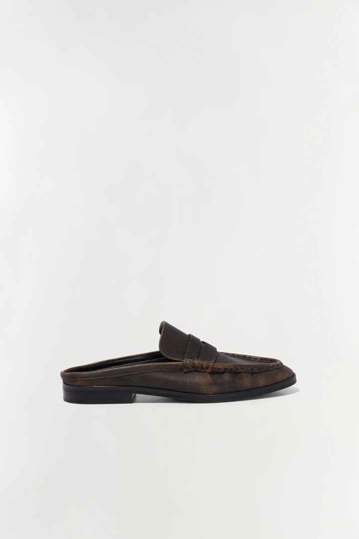 Dean Leather Loafer - Distressed Chocolate