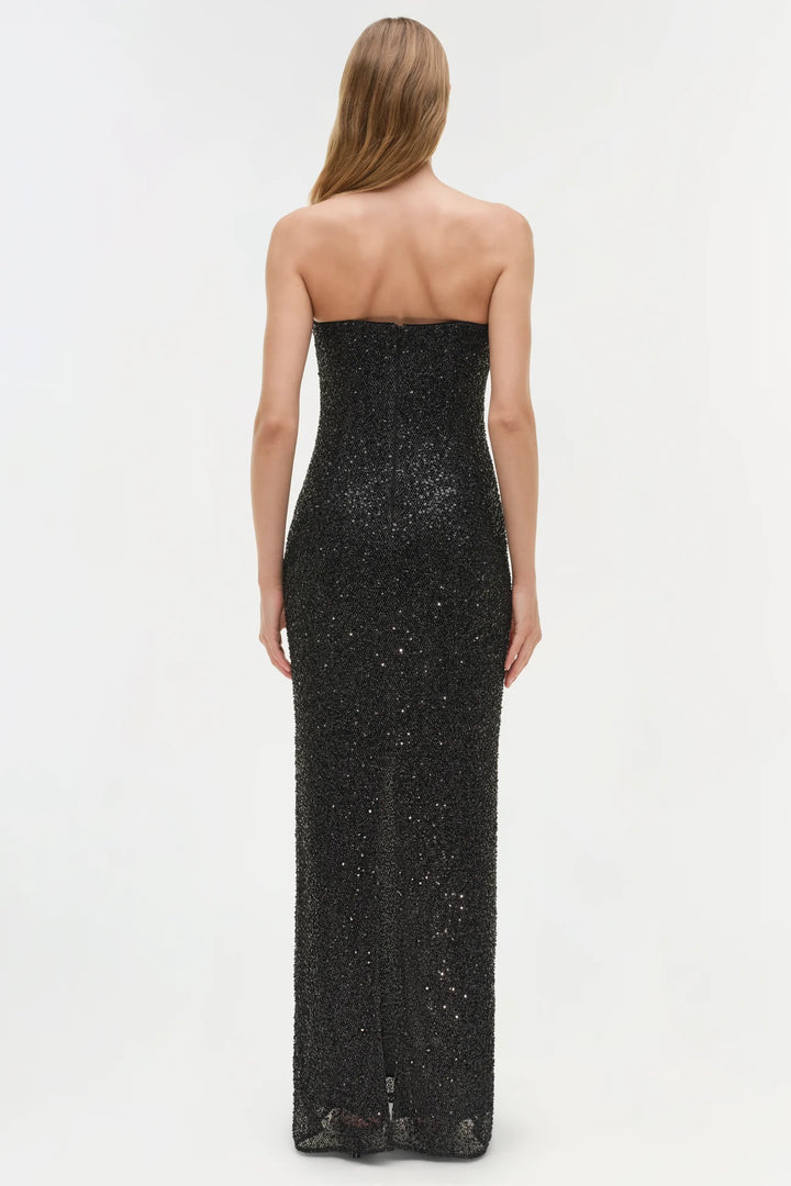 Xyla Sequin Gown - Black