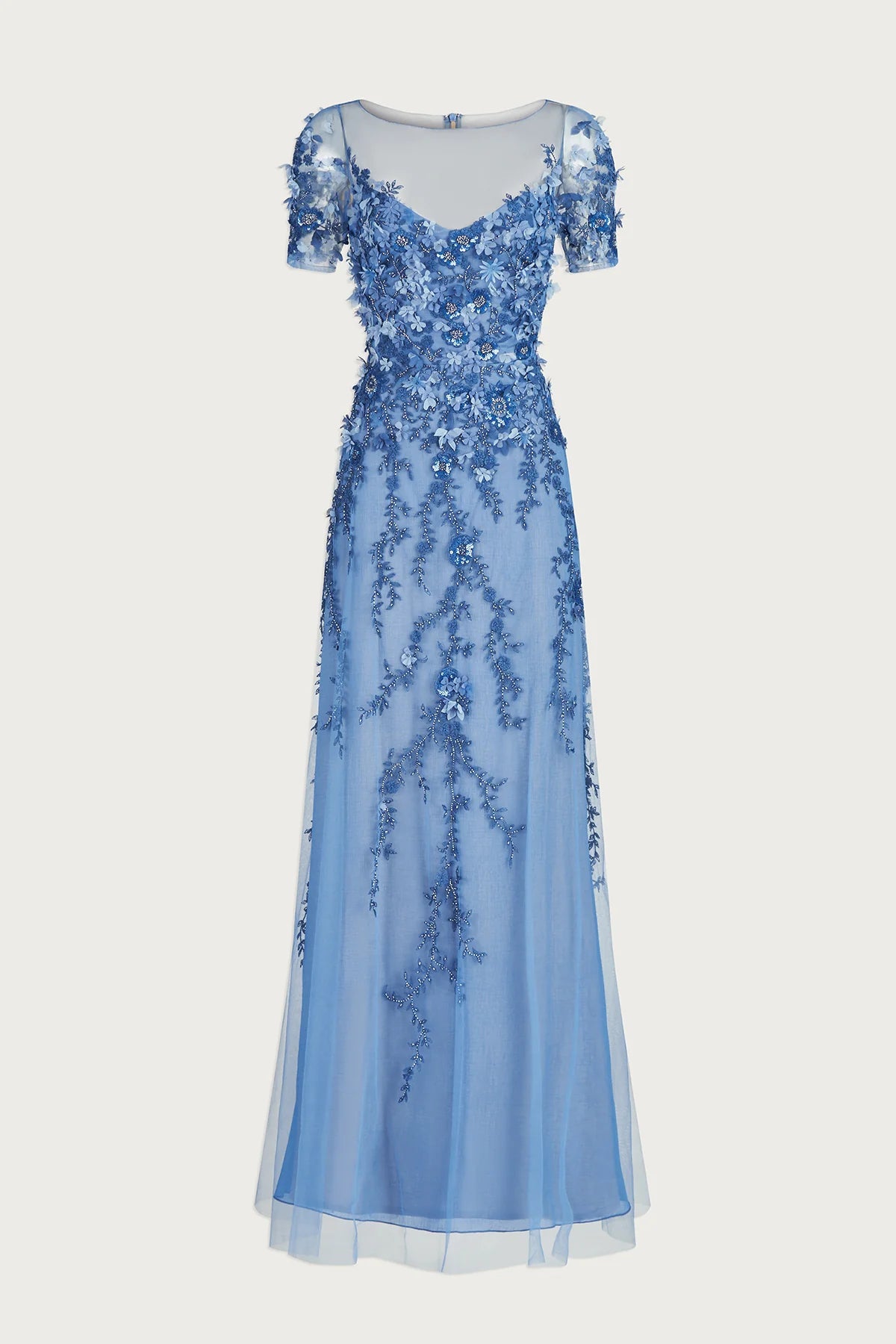 slim fit dress slacks MARGARET PETAL GOWN