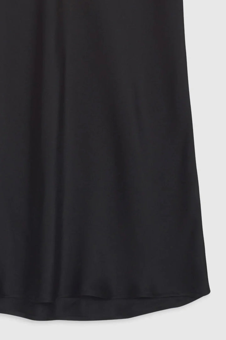BAR SILK SKIRT - Black
