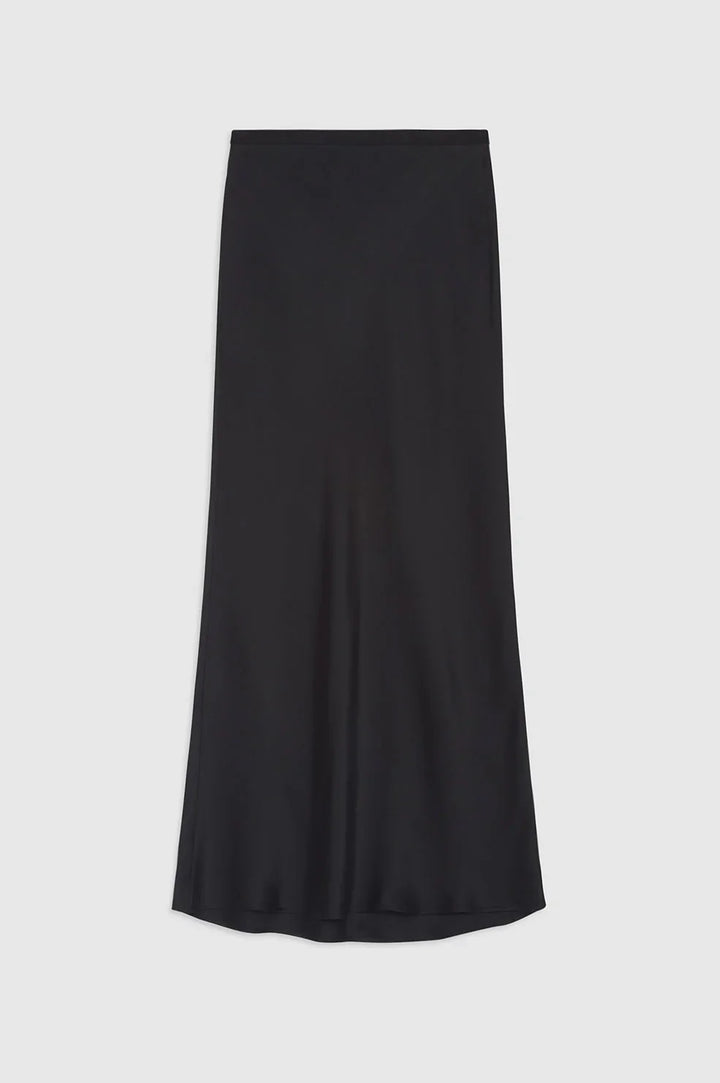 BAR SILK SKIRT - Black