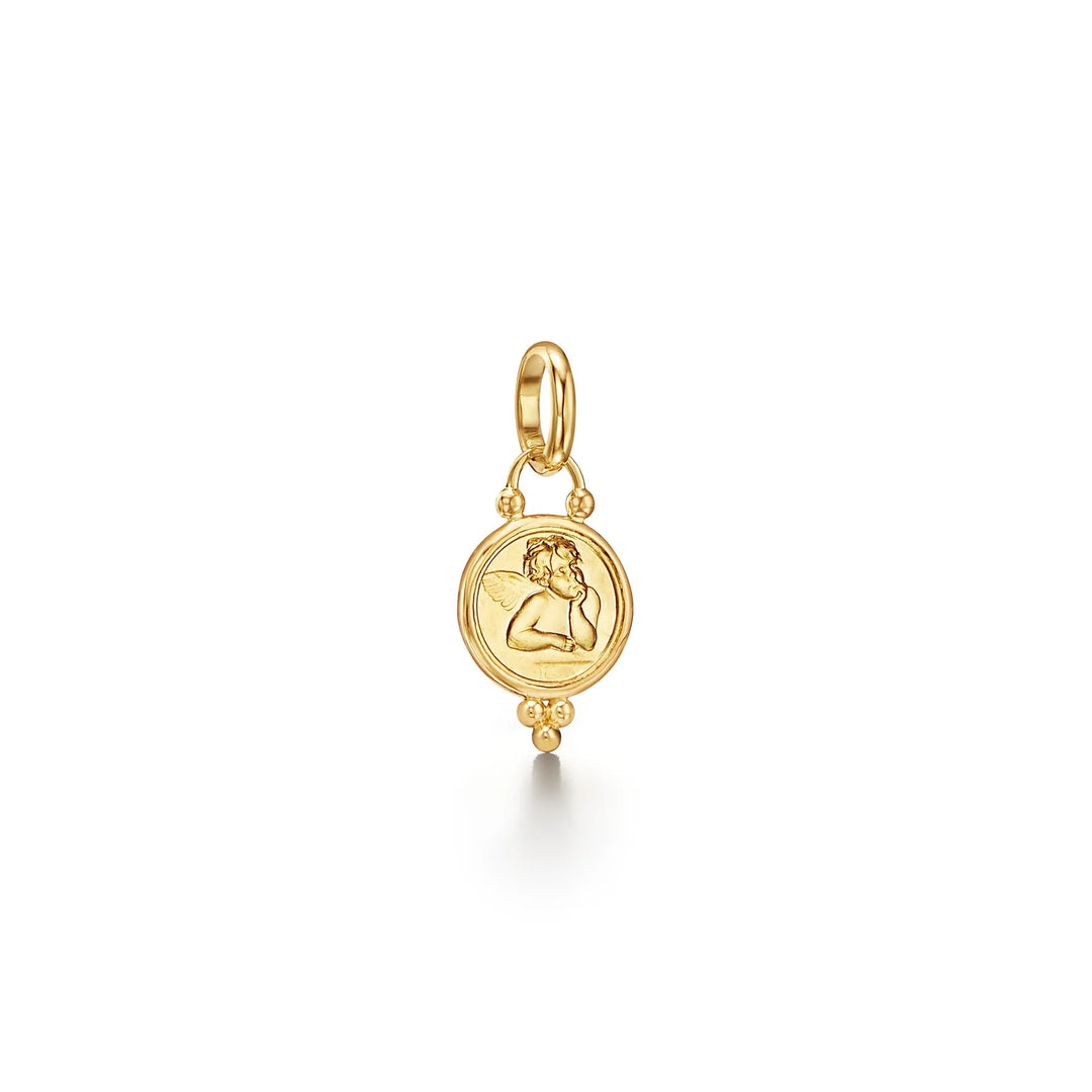 18K Small Angel Pendant
