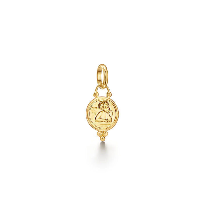 18K Small Angel Pendant
