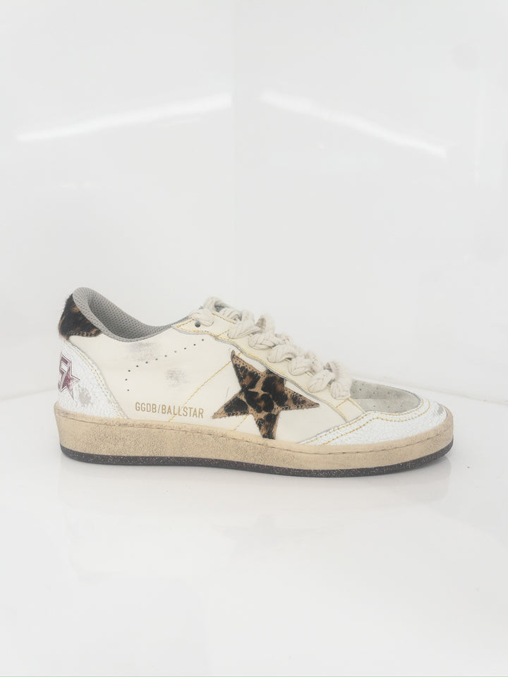 Ballstar Sneaker - Leopard Horsey/White/Beige