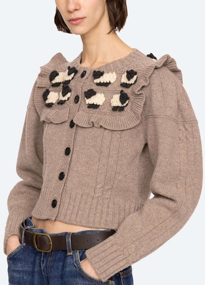 Benny Sheep Cardigan - Oatmeal