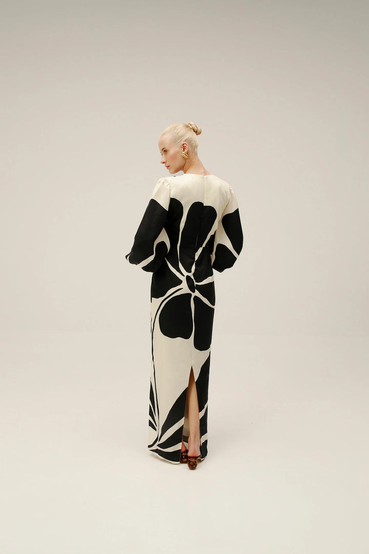 RAFAELLA DRESS - Black/White