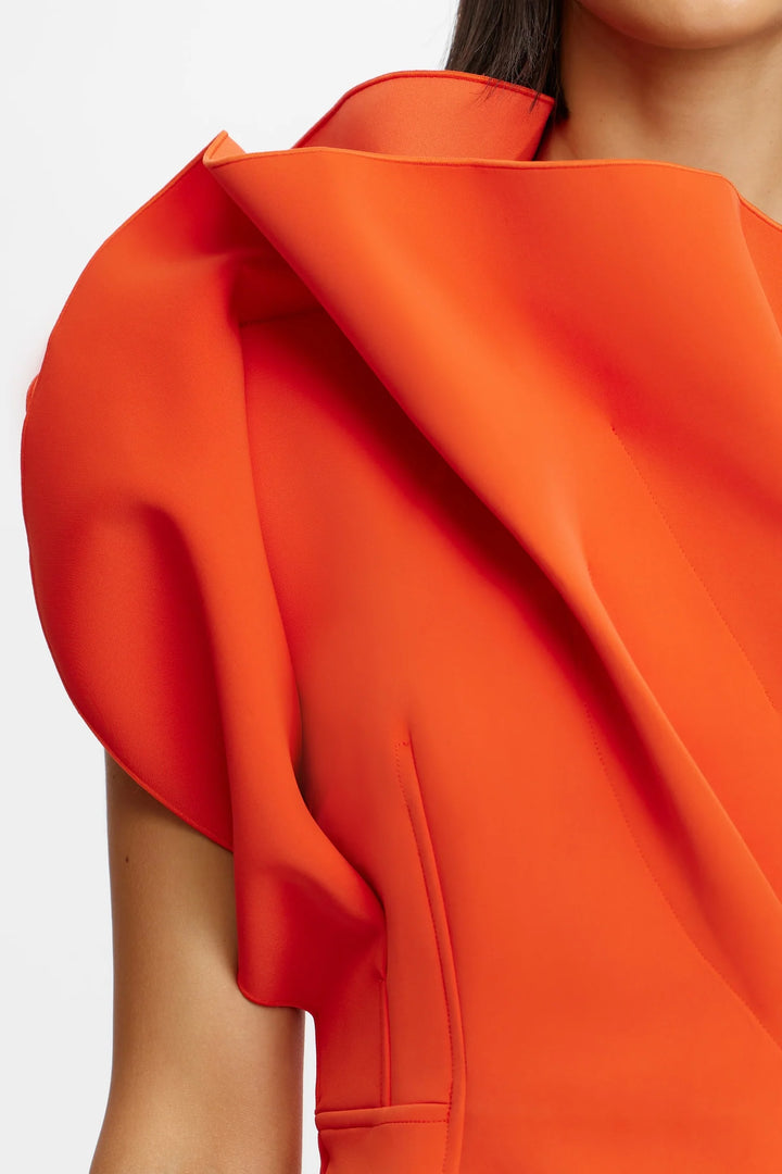 HAWKLEY MIDI DRESS - Rosso