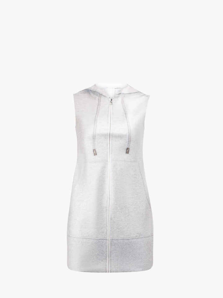 GREY MELANGE MINI SHIFT DRESS