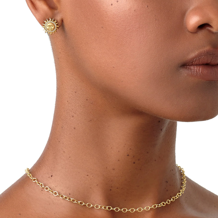 18K SOLE LUNA EARRINGS