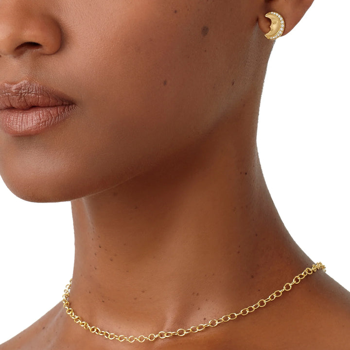 18K SOLE LUNA EARRINGS