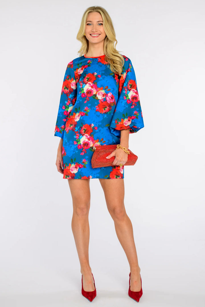 London Dress - Holiday Chintz Teal