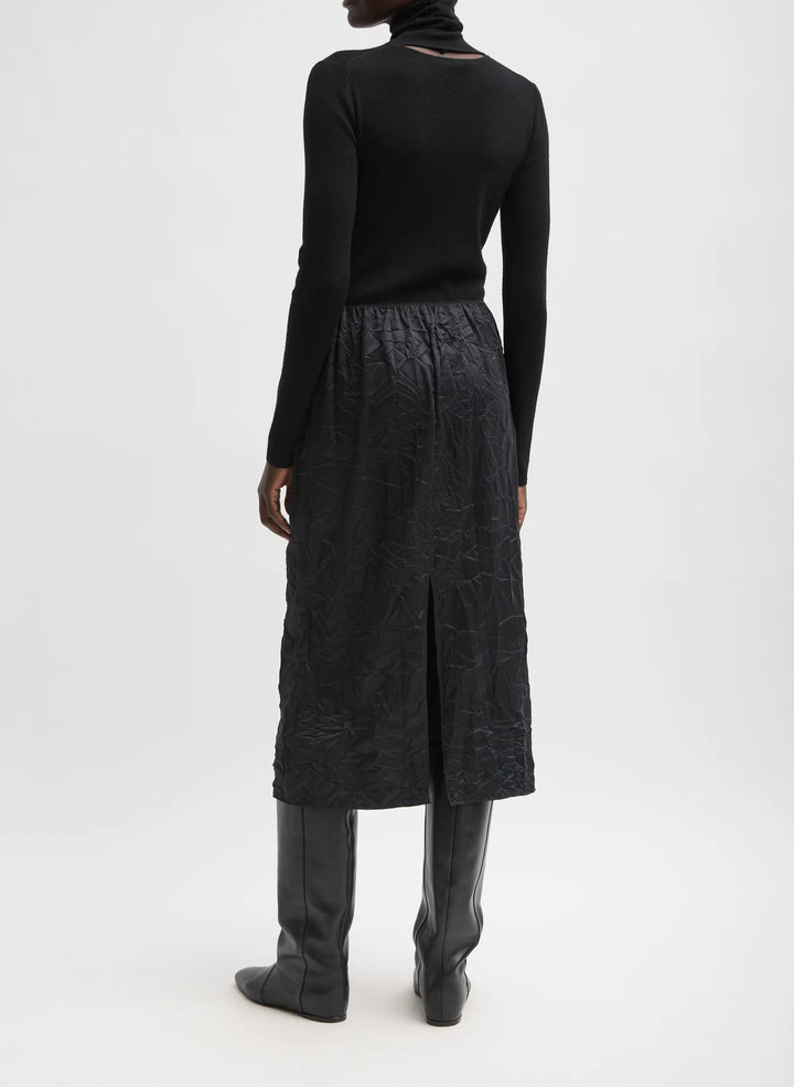 Tech Crush Slip Skirt - Black