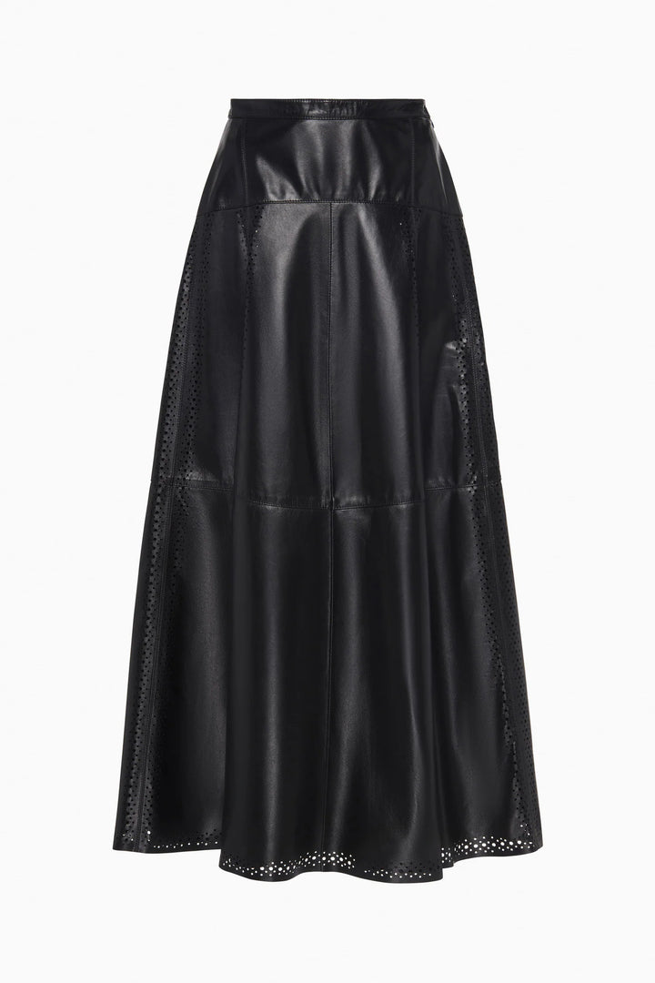 Aninda Leather Midi Skirt - More Colors Available