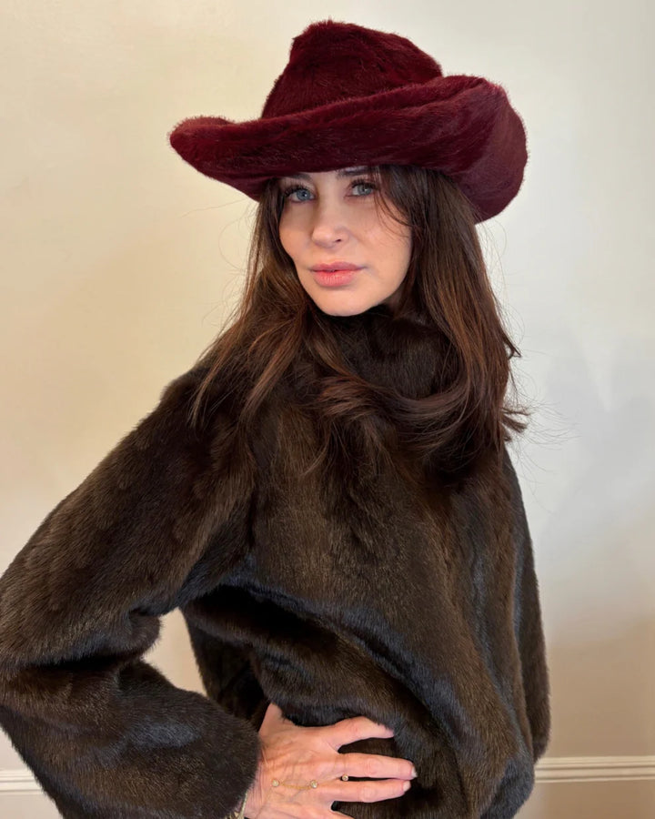 The Carter Cowboy Hat - Burgundy
