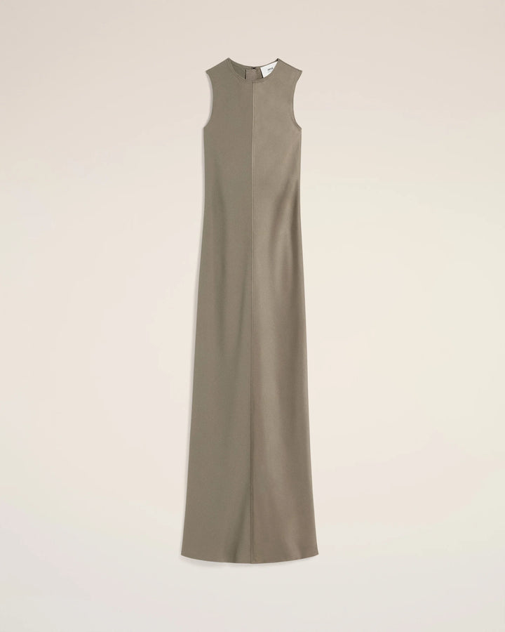 Beige Long Straight Dress - Ash