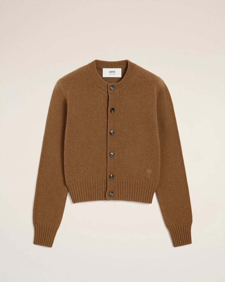 Cashmere Ami De Coeur Cardigan - Hazelnut