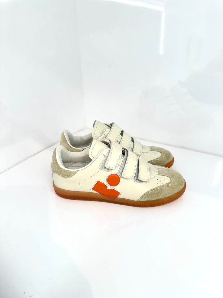 Beth Sneaker - Beige/Orange