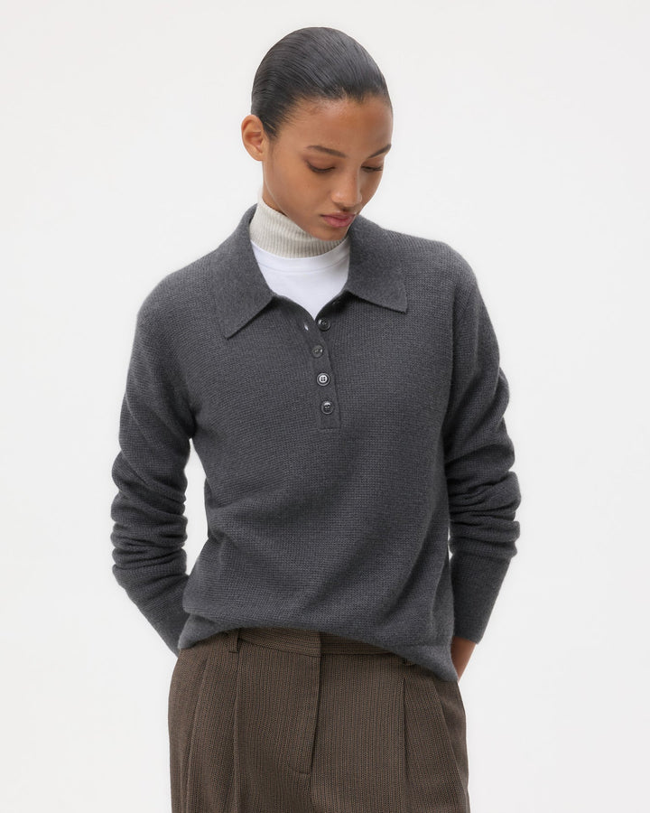 JORDEN Cashmere POLO - Charcoal