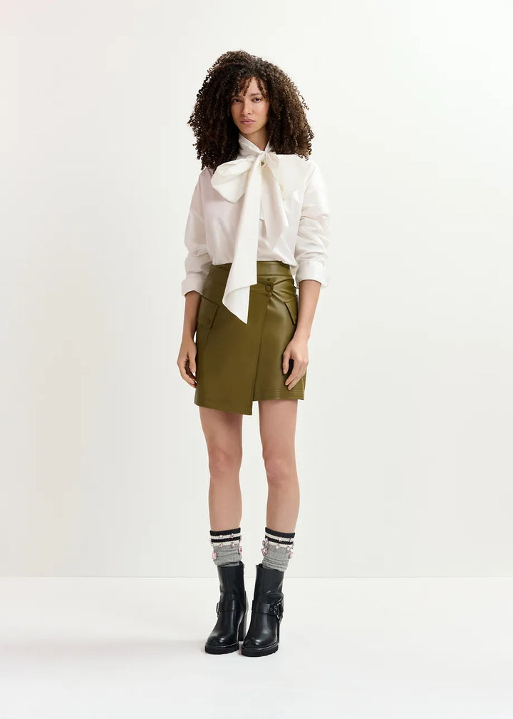 GRADUAL FAUX Leather Mini Skirt - More Colors Available