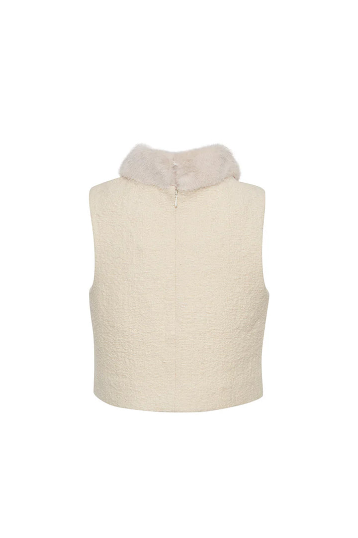 Gina Top - Cloud Tweed