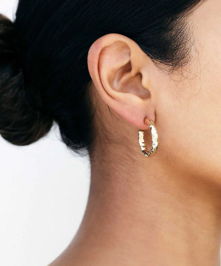 Hailey Huggies - 10K Yellow Gold Plated Brass