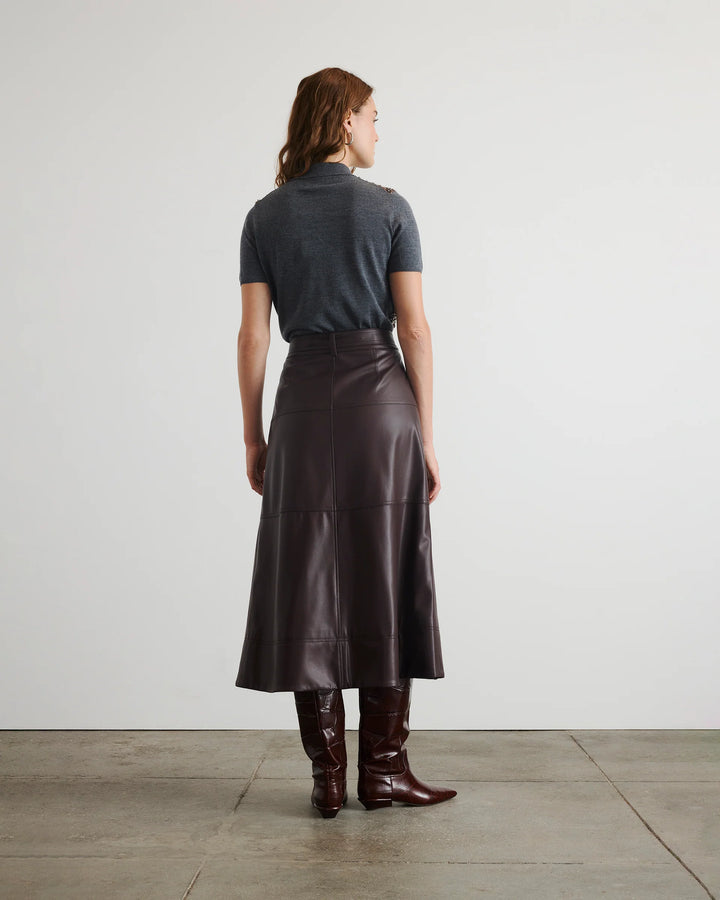 Camilla Knit Top - DARK HEATHER GREY/BRONZE MULTI