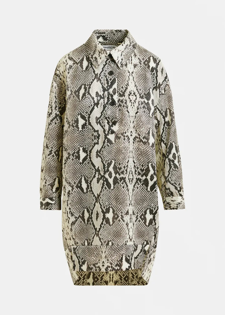 ILLUMINATA SHIRT MINIDRESS - Snakeskin Multi