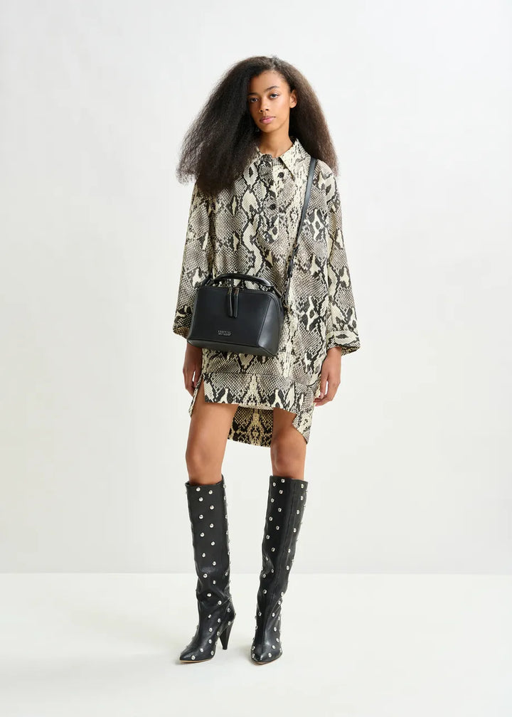 ILLUMINATA SHIRT MINIDRESS - Snakeskin Multi