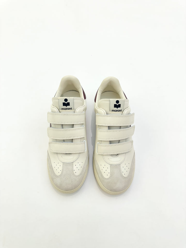 Beth Sneaker - White/Burgundy