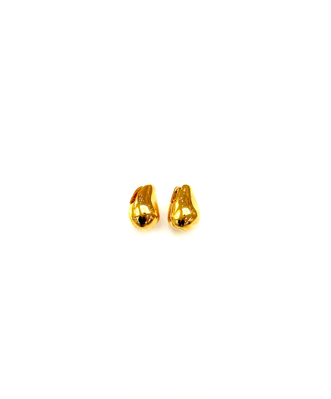 Pebble 20K-Gold-Plated Medium Earrings