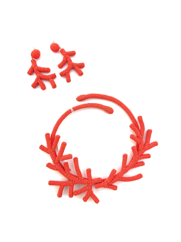Small Coral Earrings