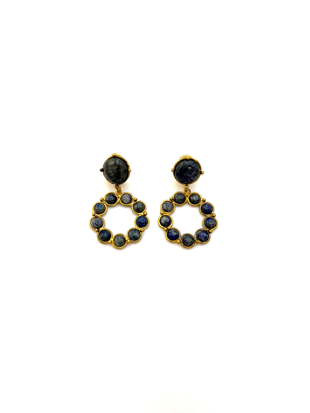 FLOWER CANDIES LAPIS EARRING