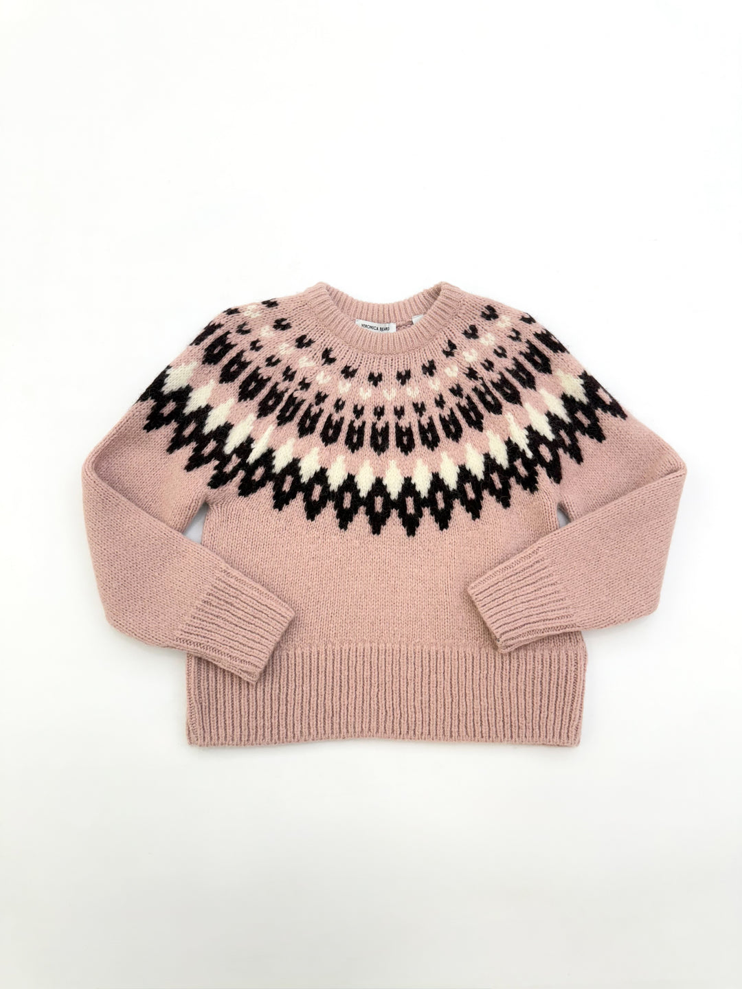 Anne Fair Isle Sweater - Pink