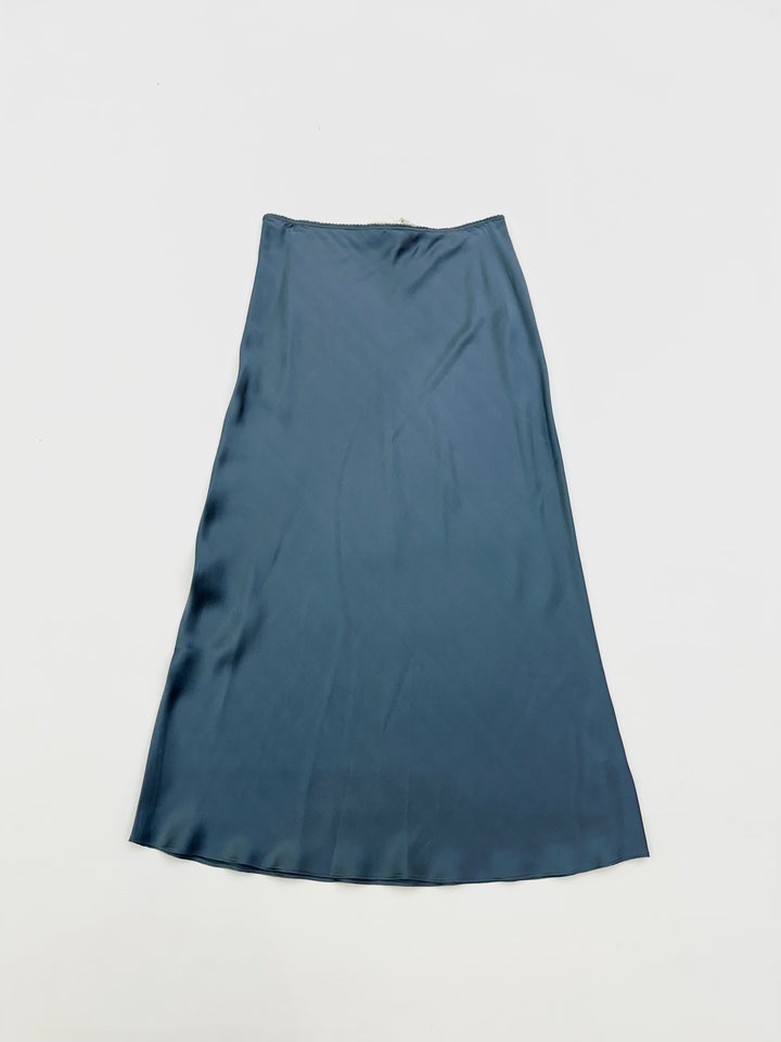 MIRANDA TRIM BIAS CUT PULL ON SILK SKIRT - More Colors Available