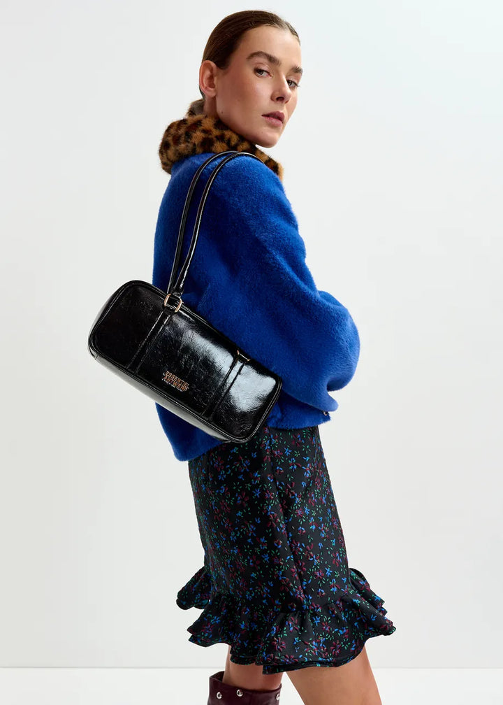 INTENTION JACKET WITH COLLAR - Black/Blue/Brown